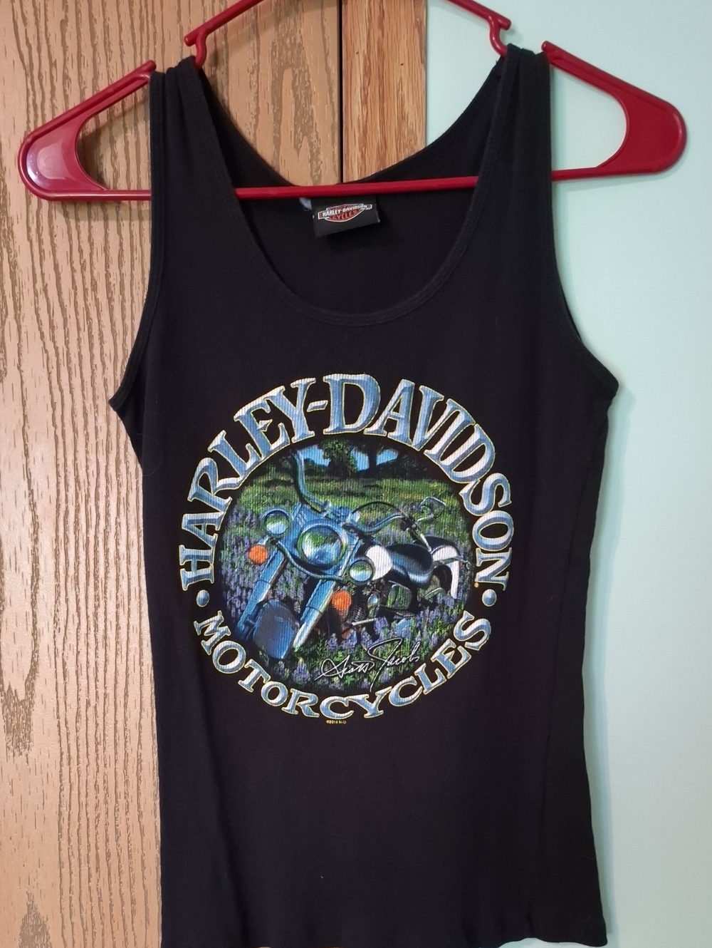 Harley-Davidson Black Tank Top with Motorcycle Graphic